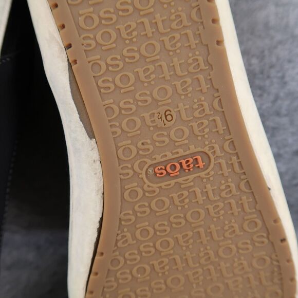 Taos Shoes Womens 9.5 Sneaker Lifestyle Casual Leather Capital Black Low Lace Up - Picture 11 of 16